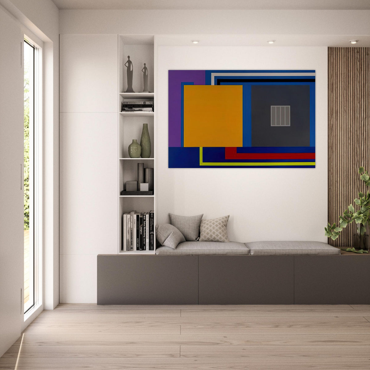 A Perfect World - 1993 - Peter Halley Art Prints - 100x150 cm / 40x60″ inches | Peter Halley Poster | Peter Halley Prints