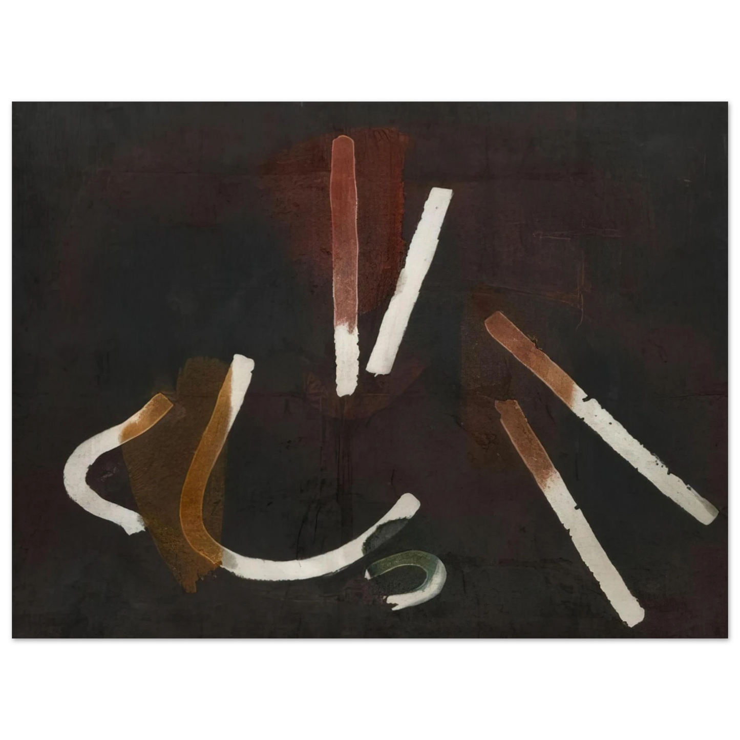 John Ferren - Composition Brun - 1933 75x100 cm / 30x40inches Fine Art Poster