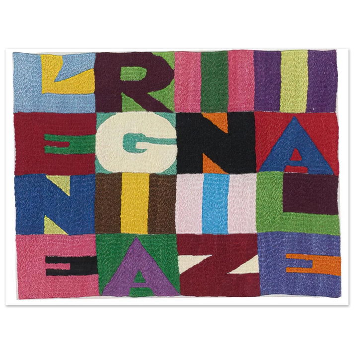 Alighiero Boetti - L ENERGIA INIZIALE 1989 75x100 cm / 30x40inches Fine Art Poster