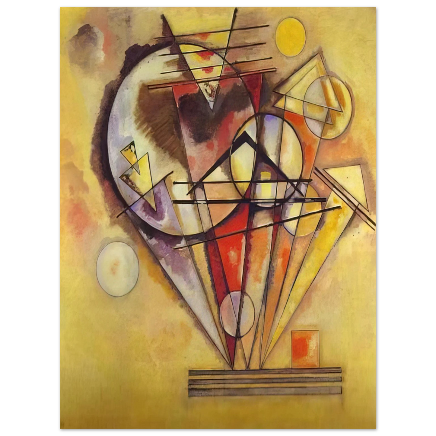 Wassily Kandinsky - ON THE POINTS 1928 75x100 cm / 30x40inches Fine Art Poster