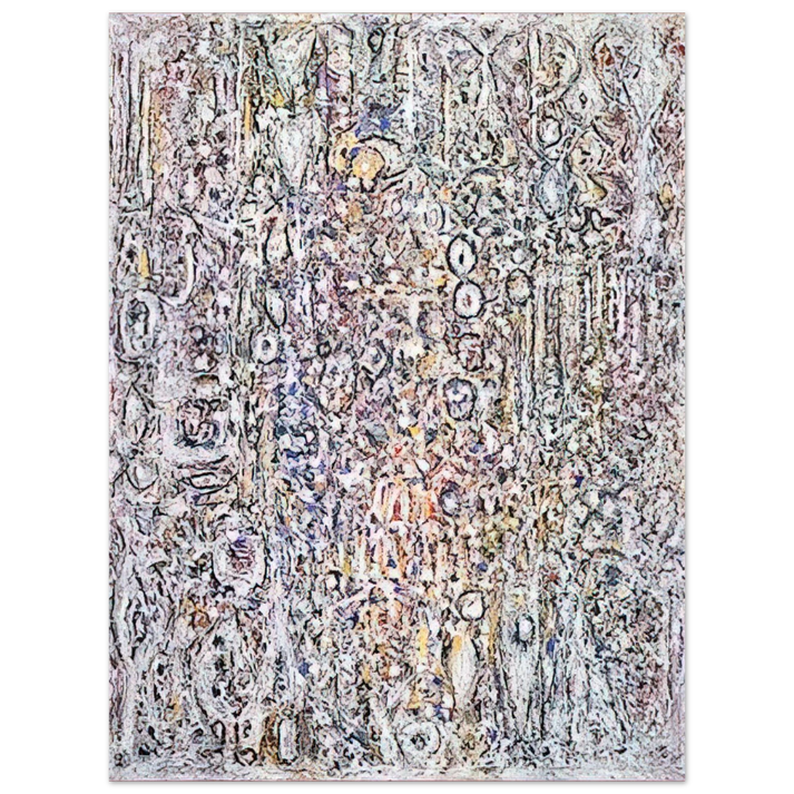 Richard Pousette-Dart - White Gothic No. 5 75x100 cm / 30x40inches Fine Art Poster