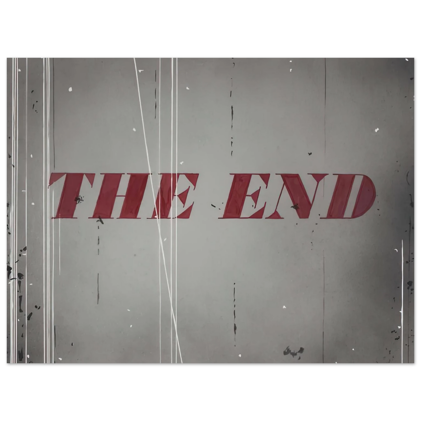 Edward Ruscha - THE END 1997 75x100 cm / 30x40inches Fine Art Poster