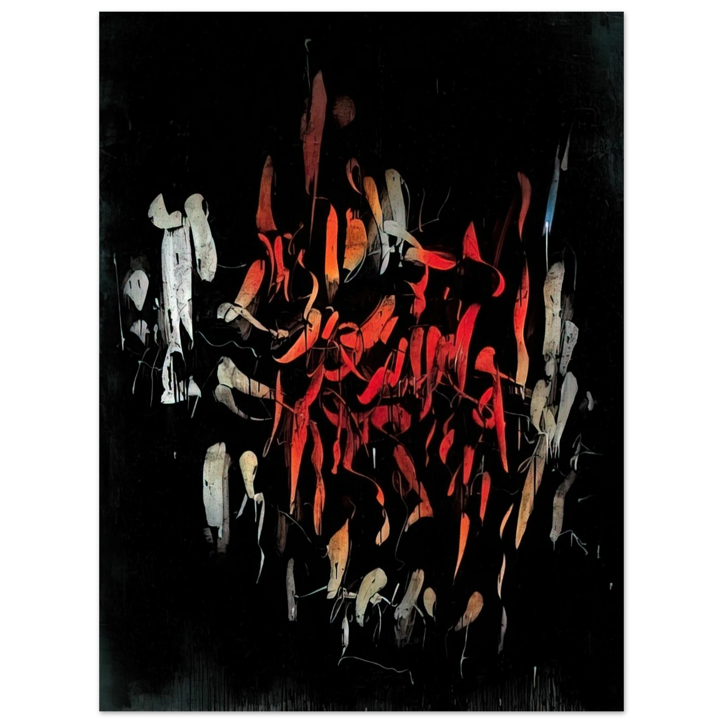 Simon Hantai - À Gerald Manley Hopkins - 1958 75x100 cm / 30x40inches Fine Art Poster