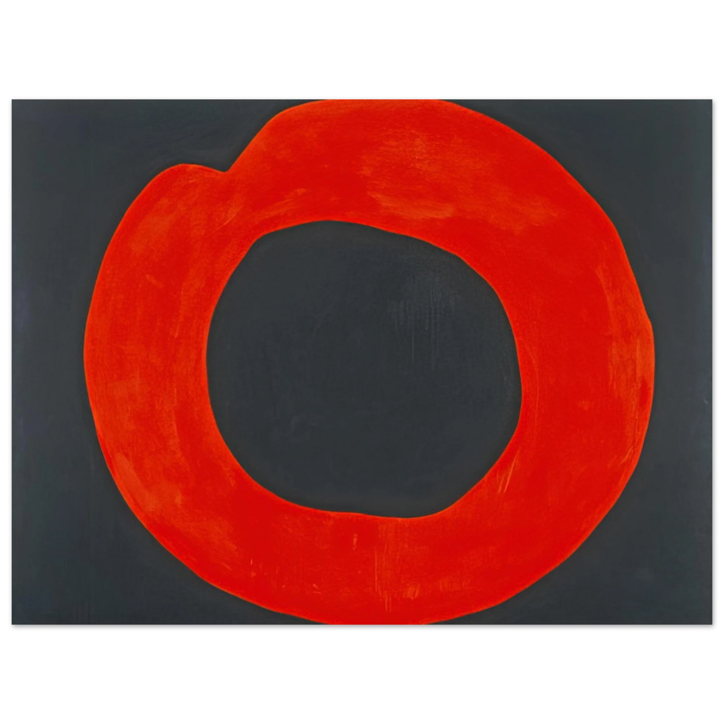 Jiro Yoshihara - Red Circle on Black - 1965 75x100 cm / 30x40inches Fine Art Poster