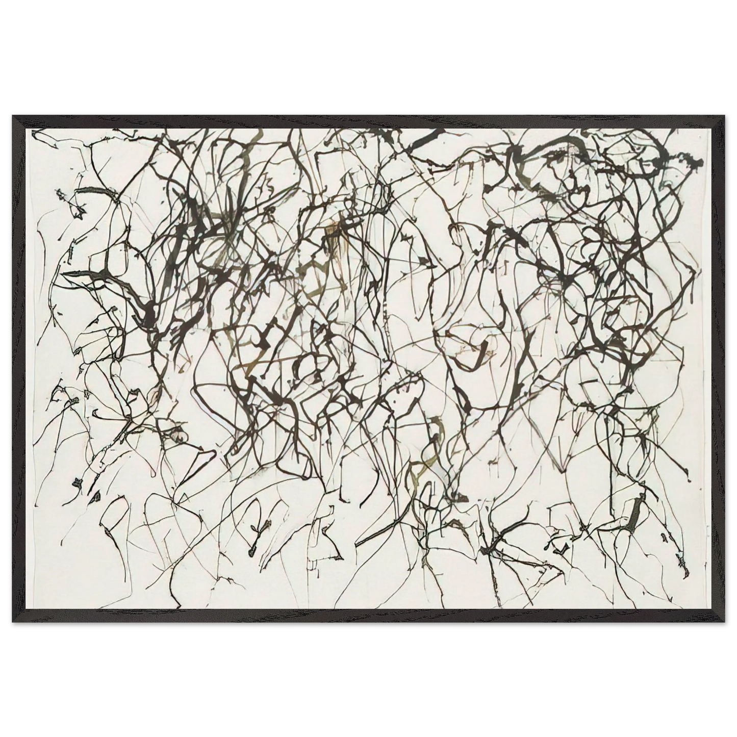 St Barts 10 - 1991 - Brice Marden 70x100 cm / 28x40 inches Framed Art Print – Black Wooden Frame