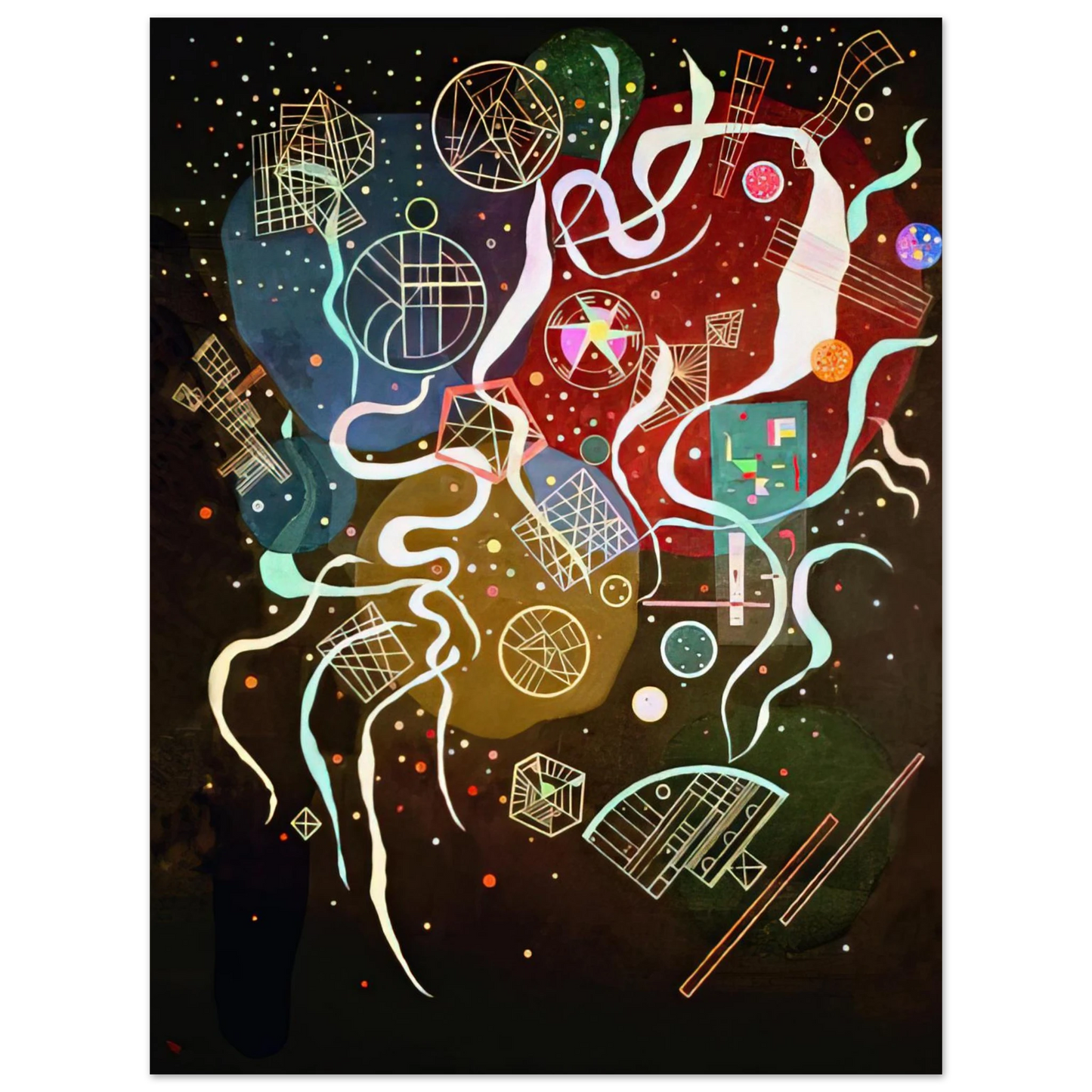 Wassily Kandinsky - MOVEMENT I 1935 75x100 cm / 30x40inches Fine Art Poster