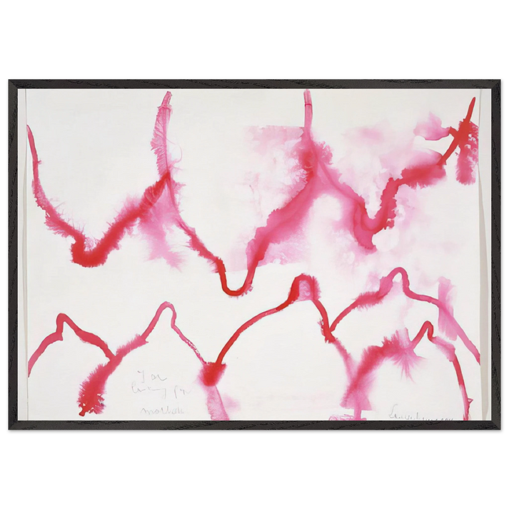 I AM LOOKING FOR MOTHERS 2007 - Louise Bourgeois 70x100 cm / 28x40 inches Framed Art Print – Black Wooden Frame