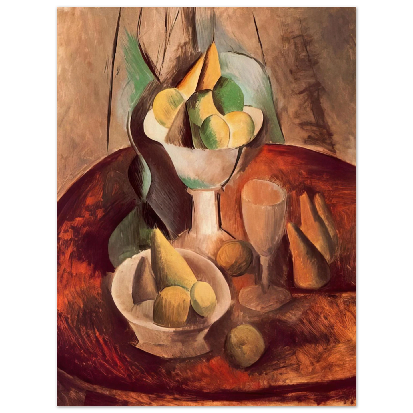 Pablo Picasso - Fruit in a Vase - 1909 75x100 cm / 30x40inches Fine Art Poster