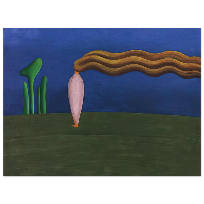 Tarsila do Amaral - Composition Lonely Figure 75x100 cm / 30x40inches Fine Art Poster