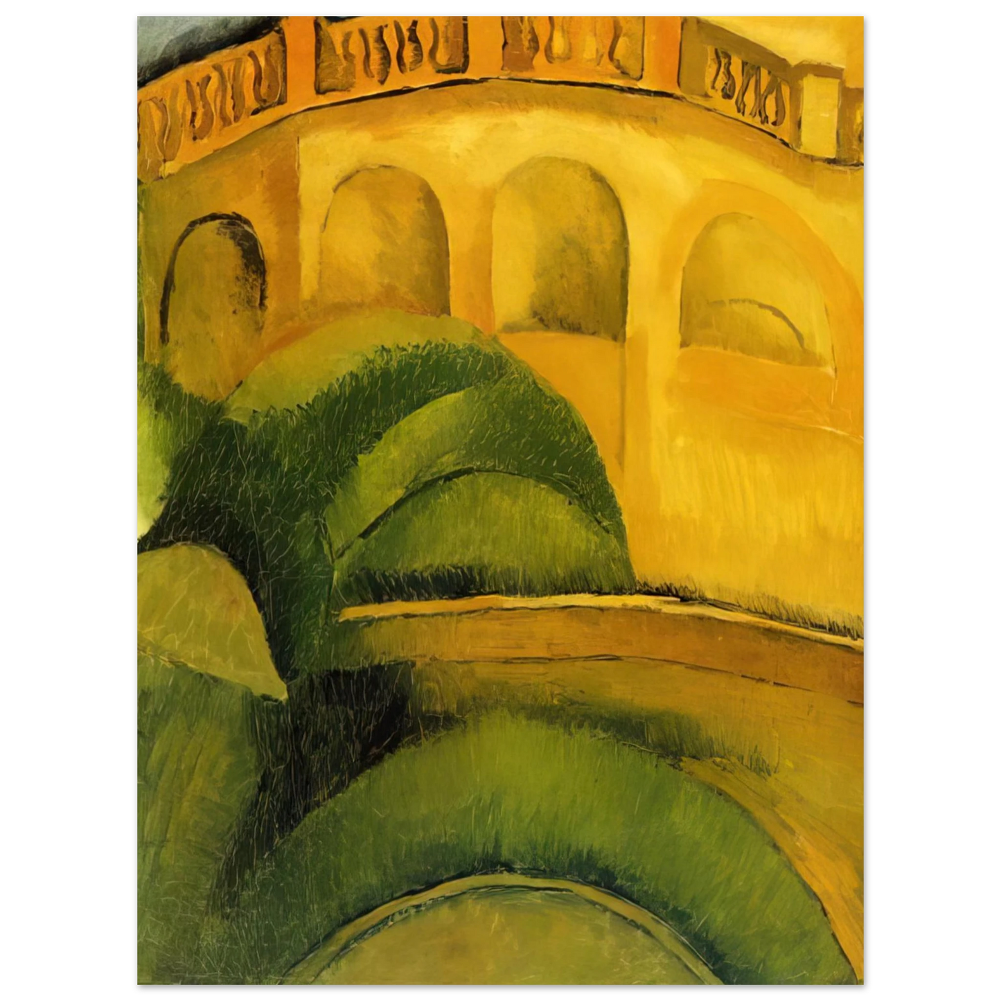 Raoul Dufy - ARCADES AT L ESTAQUE 1908 75x100 cm / 30x40inches Fine Art Poster