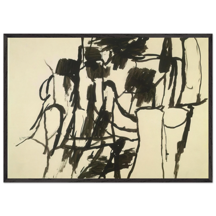 UNTITLED 4 N4 - Philip Guston 70x100 cm / 28x40 inches Framed Art Print – Black Wooden Frame