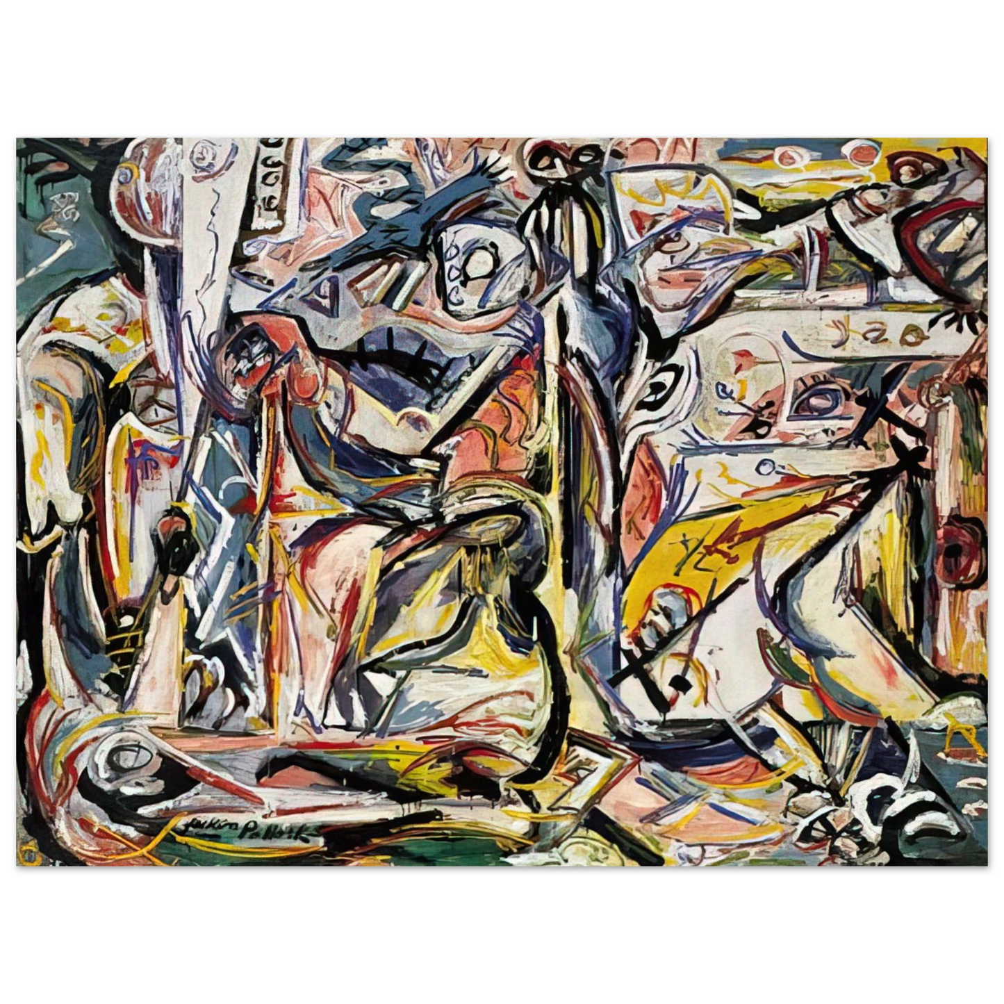 Jackson Pollock - CIRCUMCISION JANUARY 1946 1 75x100 cm / 30x40inches Fine Art Poster