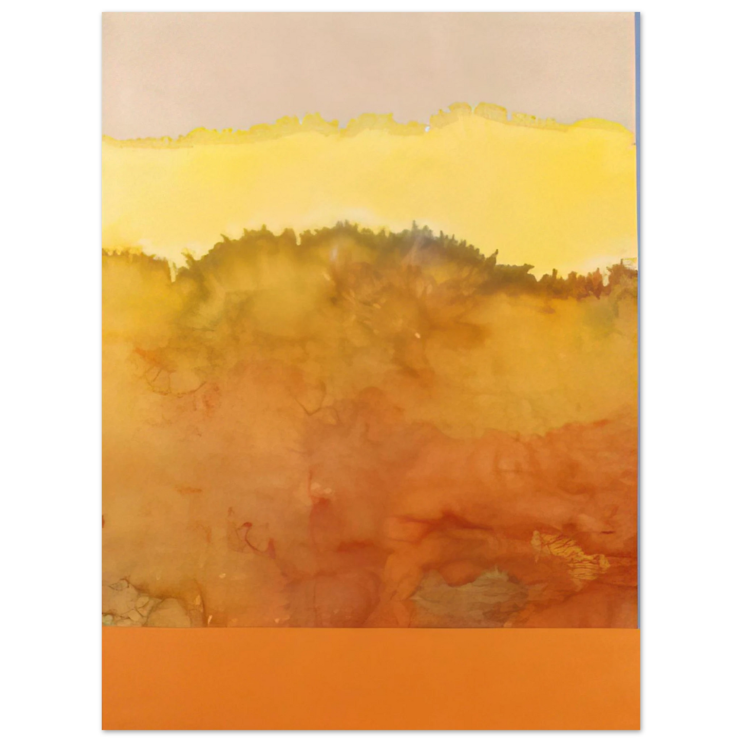 Ronnie Landfield - Sandman and the Angel - 1979 75x100 cm / 30x40inches Fine Art Poster