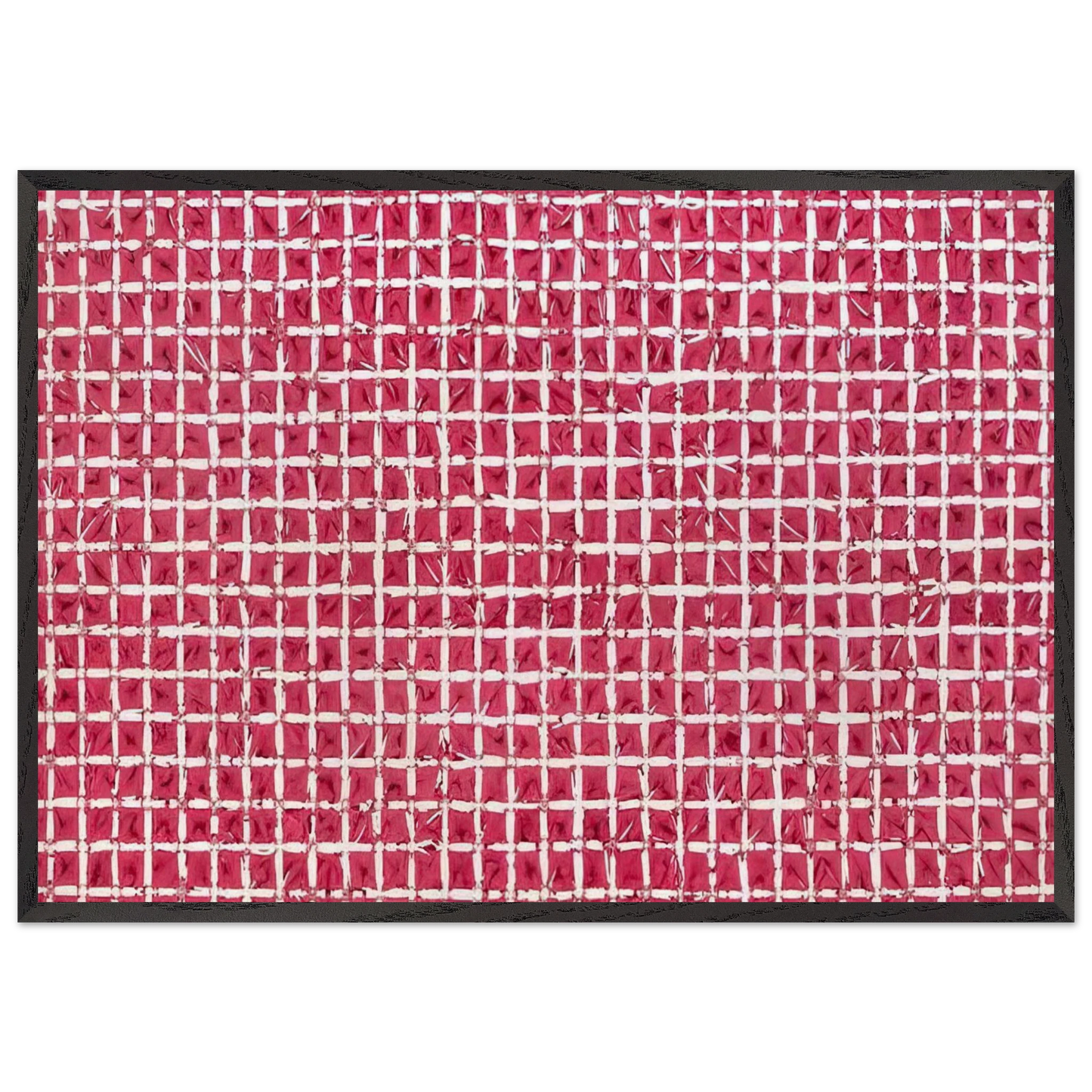 Tabula - 1976 - Simon Hantai 70x100 cm / 28x40 inches Framed Art Print – Black Wooden Frame