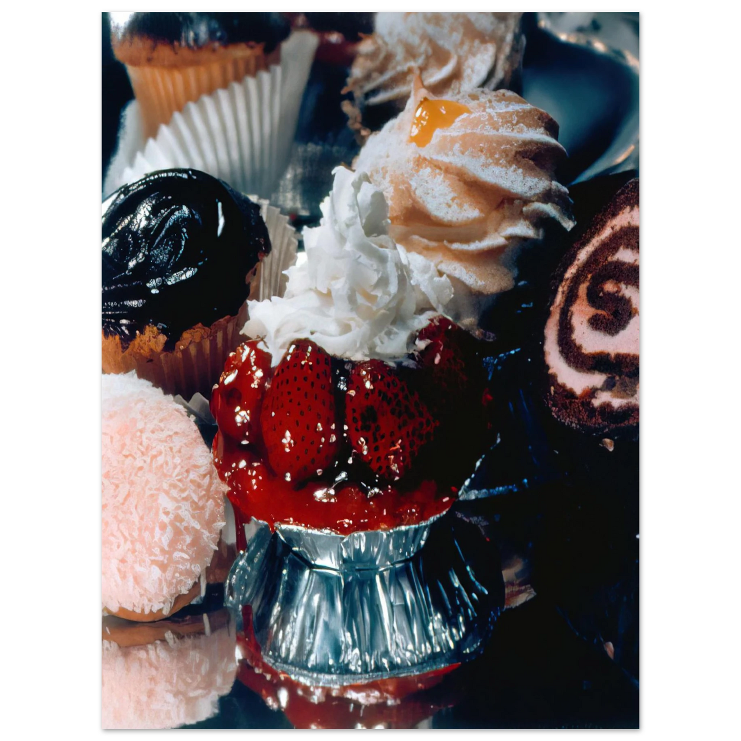 Audrey Flack - STRAWBERRY TART SUPREME 1974 75x100 cm / 30x40inches Fine Art Poster