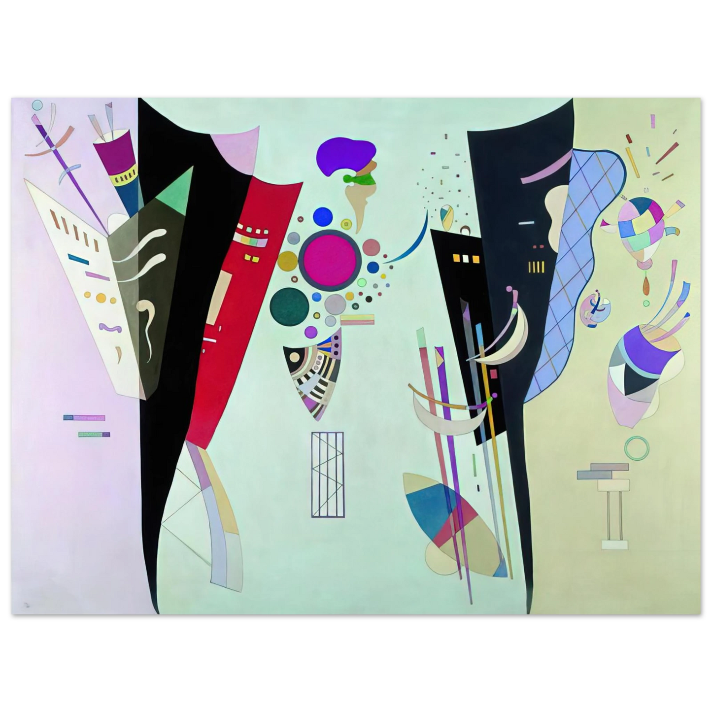 Wassily Kandinsky - RECIPROCAL ACCORDS 1942 75x100 cm / 30x40inches Fine Art Poster