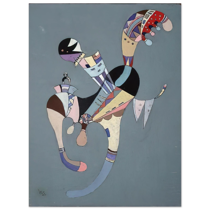 Wassily Kandinsky - A FLOATING FIGURE 1942 75x100 cm / 30x40inches Fine Art Poster