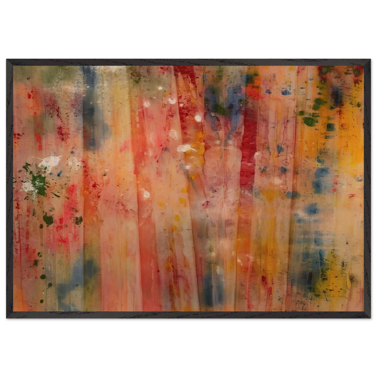 Lady Day II - Sam Gilliam 70x100 cm / 28x40 inches Framed Art Print – Black Wooden Frame
