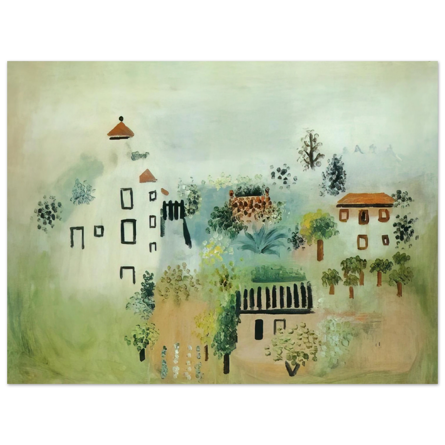 Pablo Picasso - Landscape 75x100 cm / 30x40inches Fine Art Poster