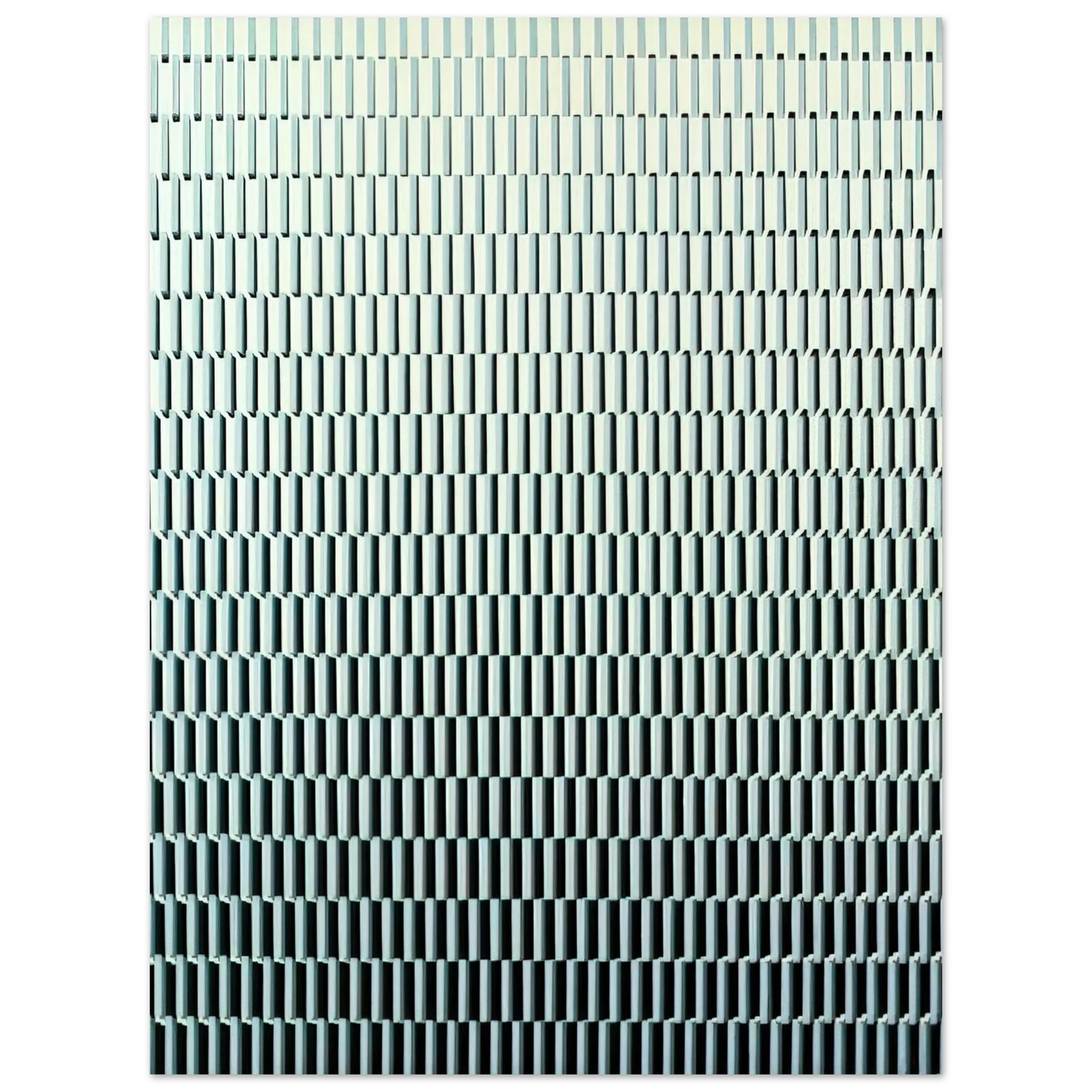 Francois Morellet - 4 trames de tirets pivotées sur un côté - 1971 75x100 cm / 30x40inches Fine Art Poster