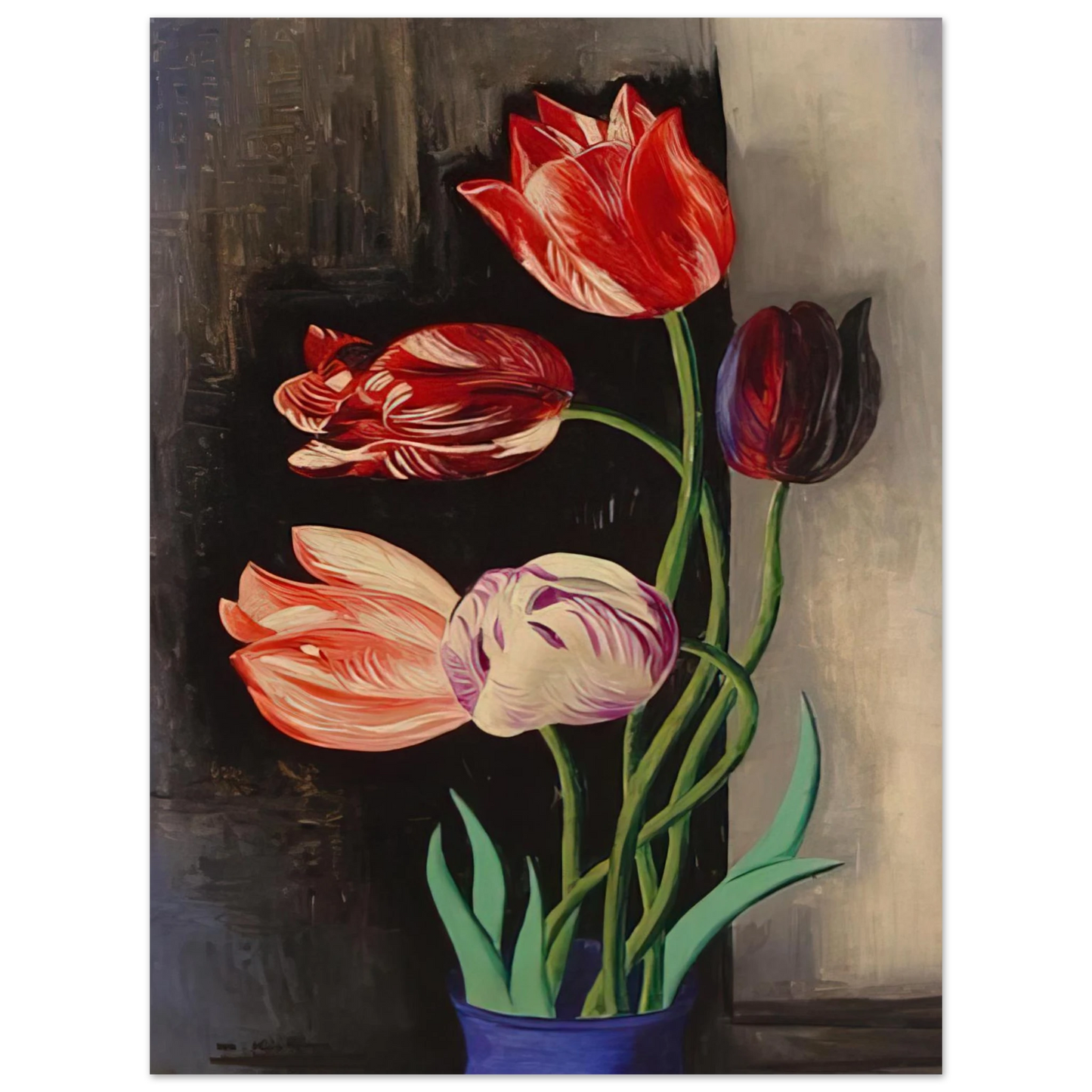 Moise Kisling - TULIPS 75x100 cm / 30x40inches Fine Art Poster