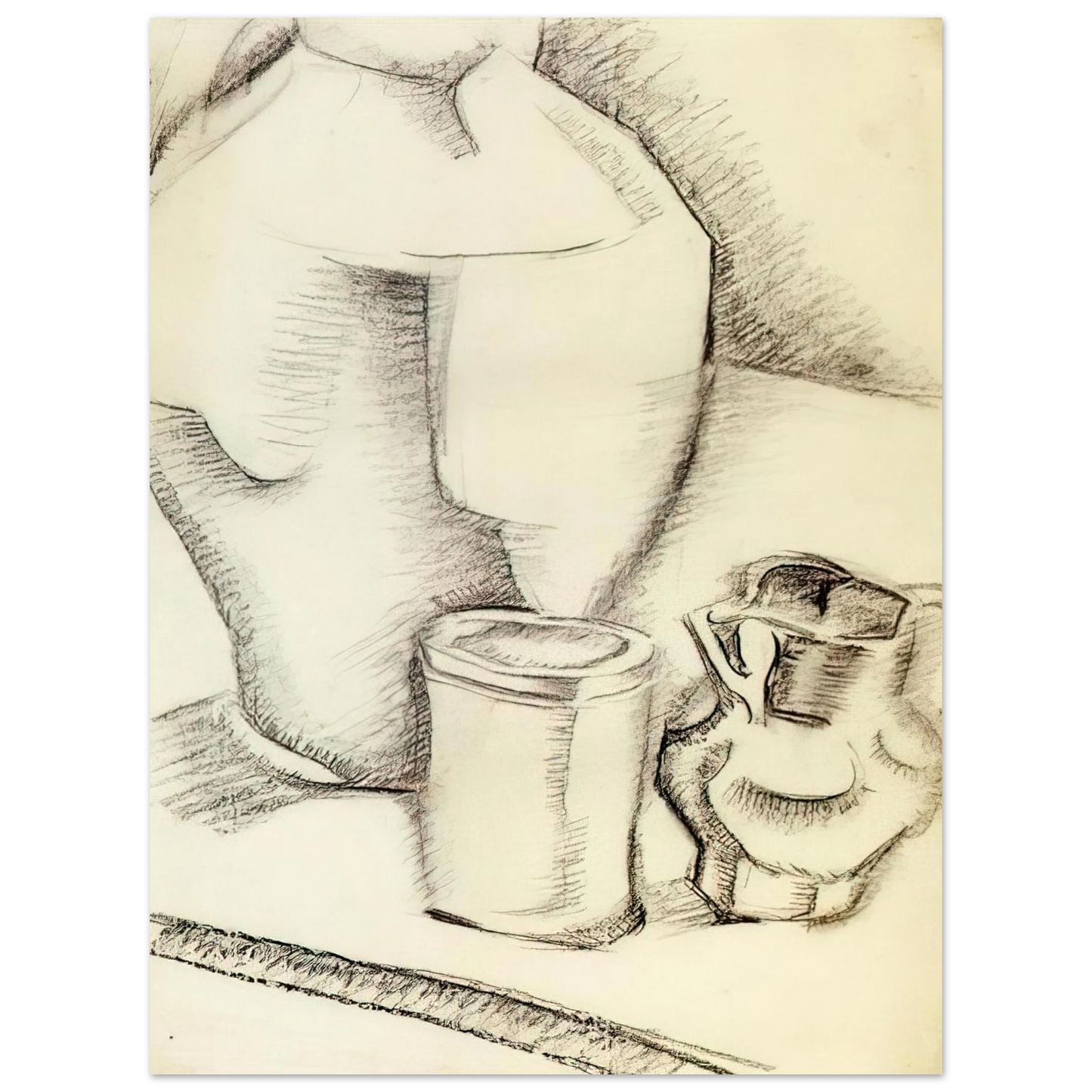 Juan Gris - STILL LIFE WITH GOBLET 75x100 cm / 30x40inches Fine Art Poster