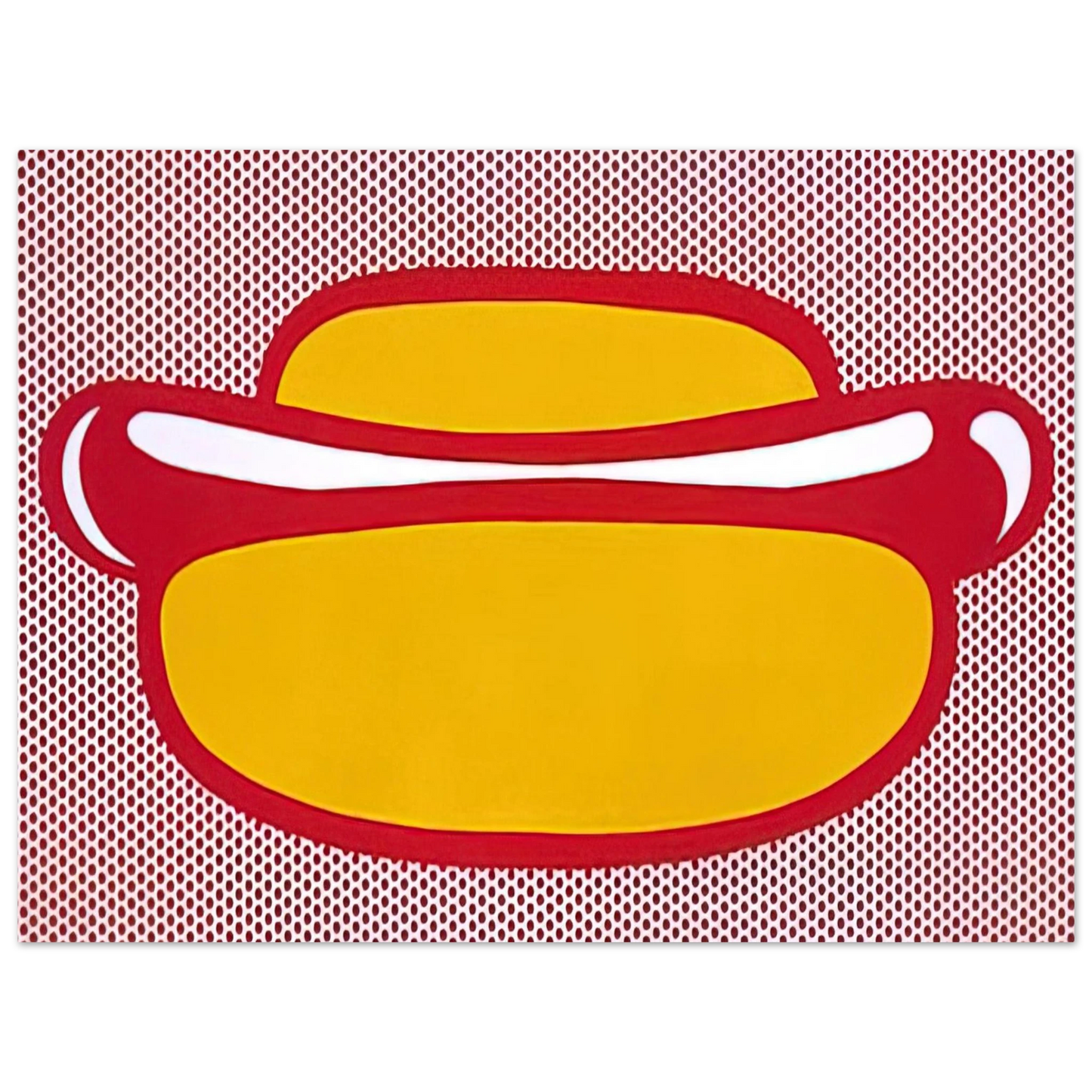 Roy Lichtenstein - HOT DOG 1964 75x100 cm / 30x40inches Fine Art Poster