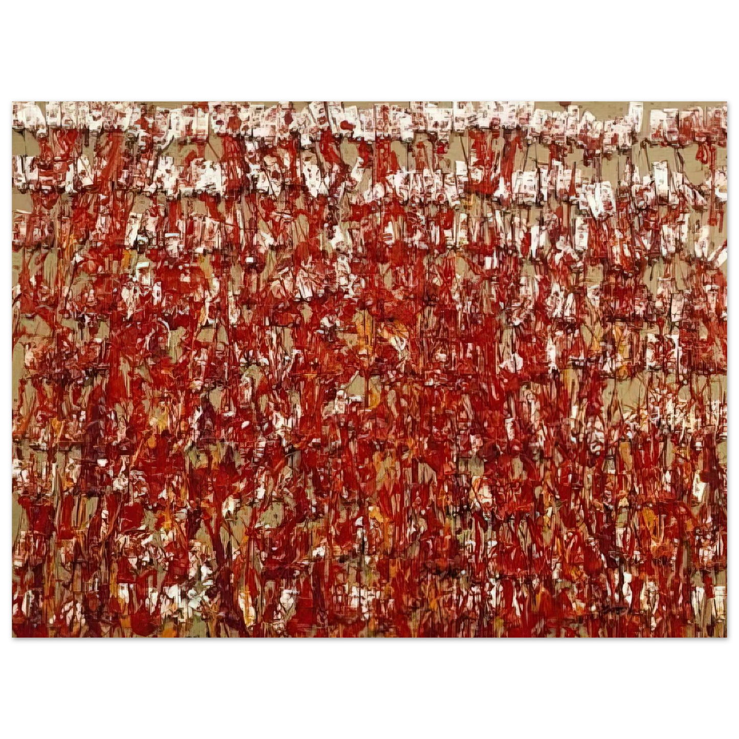 Arman - Red Tubes of Paint - 1980 75x100 cm / 30x40inches Fine Art Poster