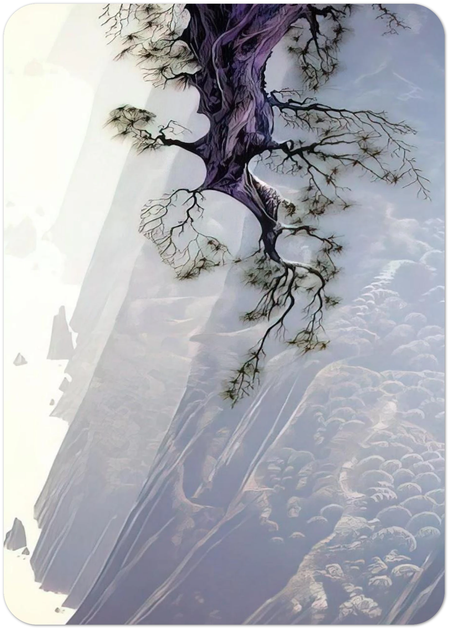 Mountain Rise By Eyvind Earle Pack of 10 Post Cards | Eyvind Earle Post Cards | A6 (10.5 x 14.8 cm) - 4.1 x 5.8 inches
