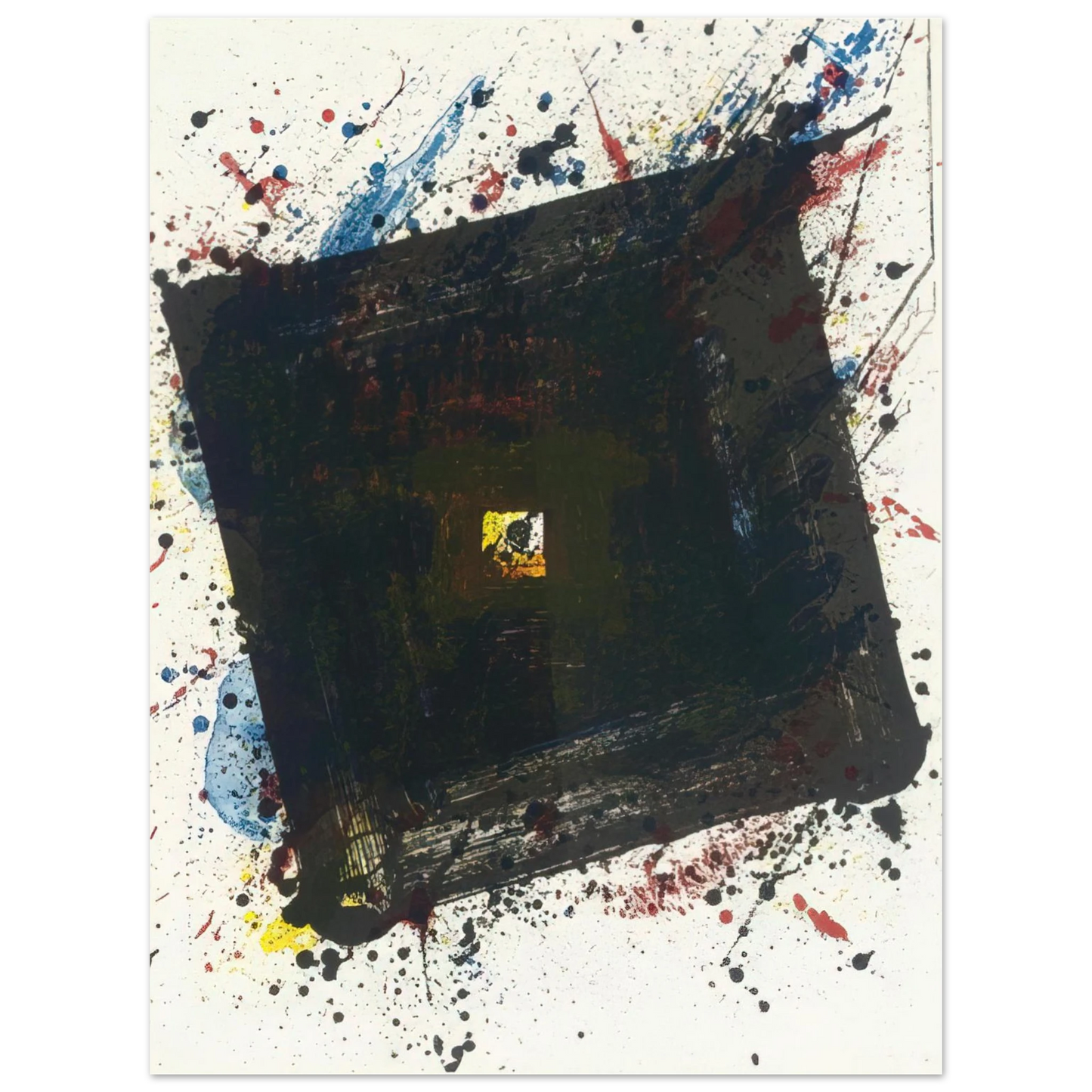 Sam Francis - Dark and Fast 75x100 cm / 30x40inches Fine Art Poster