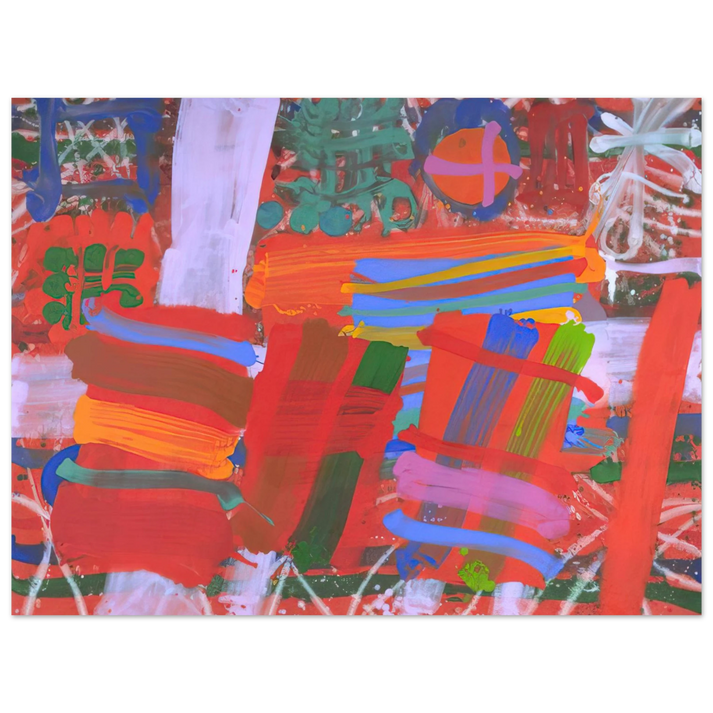 Albert Irvin - St. Germain - 1995 75x100 cm / 30x40inches Fine Art Poster