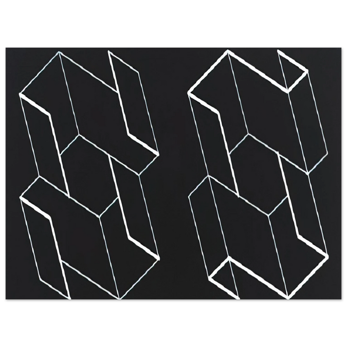 Josef Albers - DUO H 1966 75x100 cm / 30x40inches Fine Art Poster
