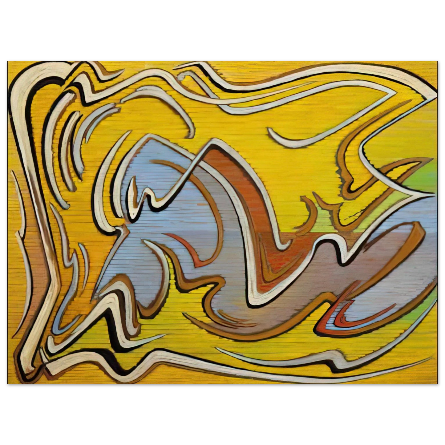 Lawren Harris - Calligraph Forming - 1958 75x100 cm / 30x40inches Fine Art Poster