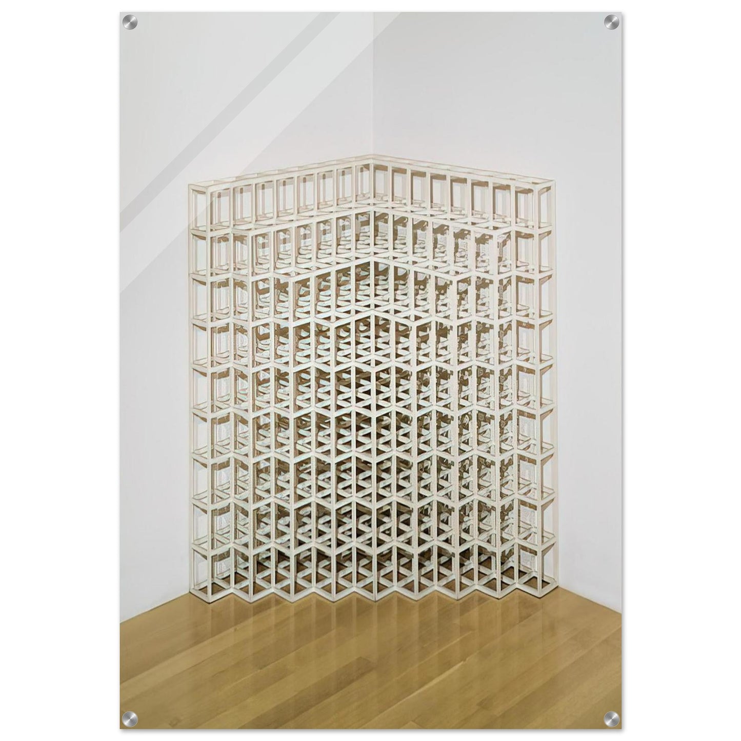 Corner Piece No. 2 - Sol LeWitt Acrylic Print - 70x100 cm / 28x40″ inches
