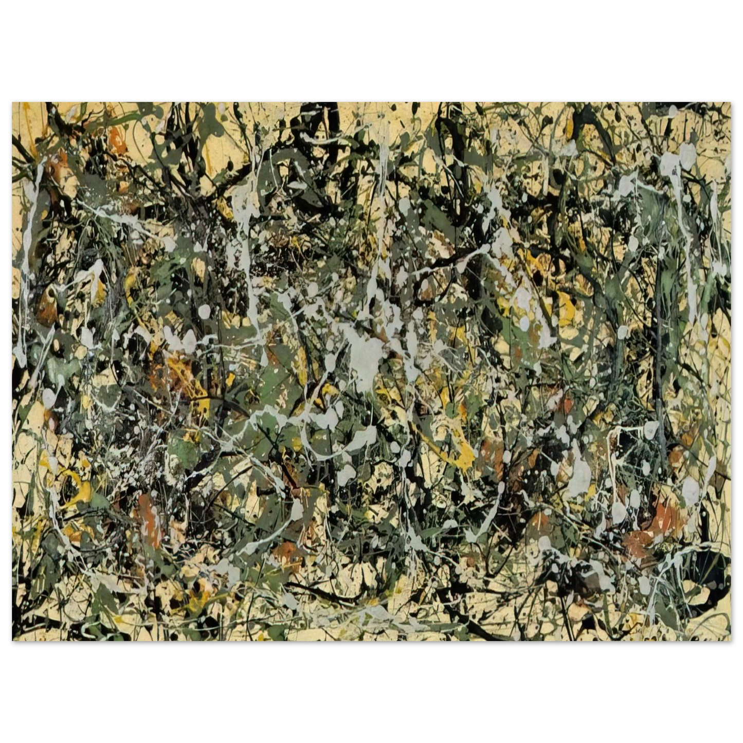 Jackson Pollock - NUMBER 8 1949 75x100 cm / 30x40inches Fine Art Poster