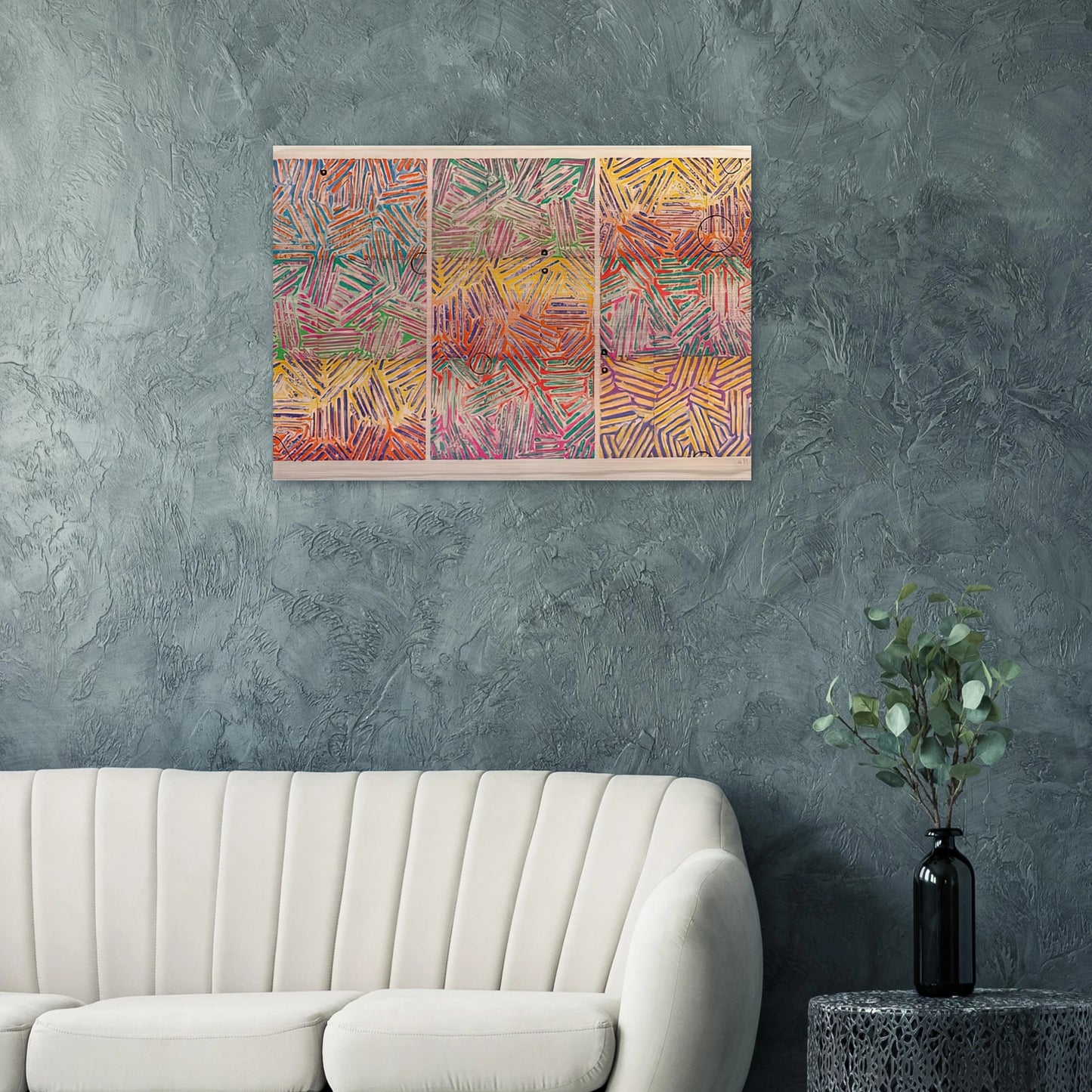 USUYUKI ULAE 227 - Jasper Johns Brushed Aluminum Print - 70x100 cm / 28x40 inches | Jasper Johns Aluminum Print | Jasper Johns Prints