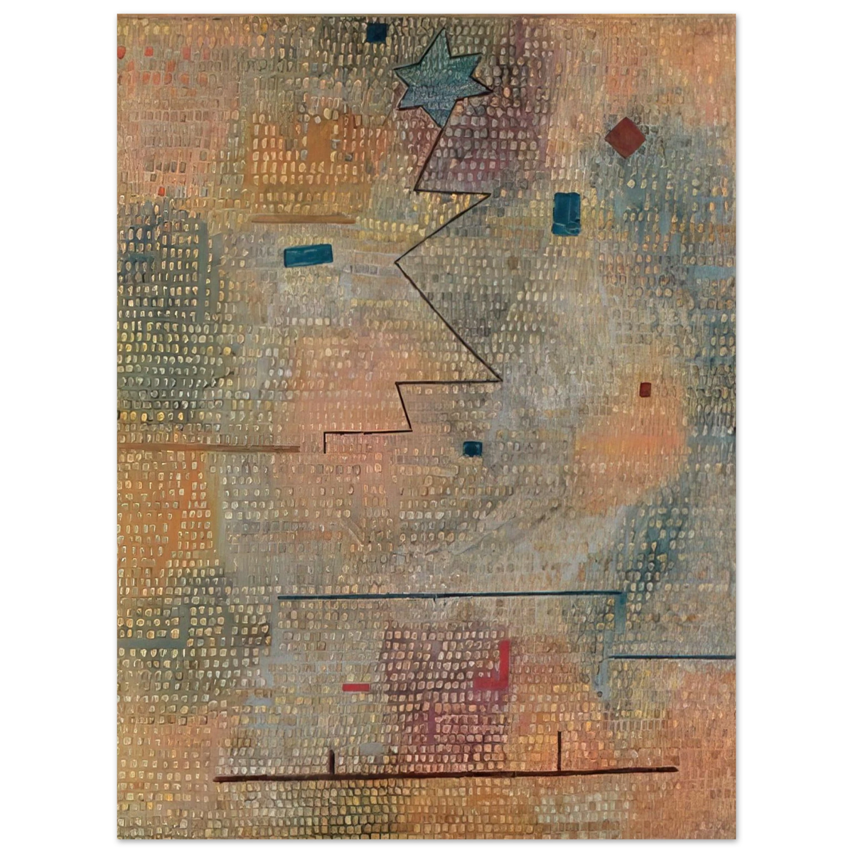 Paul Klee - RISING STAR 1923 75x100 cm / 30x40inches Fine Art Poster