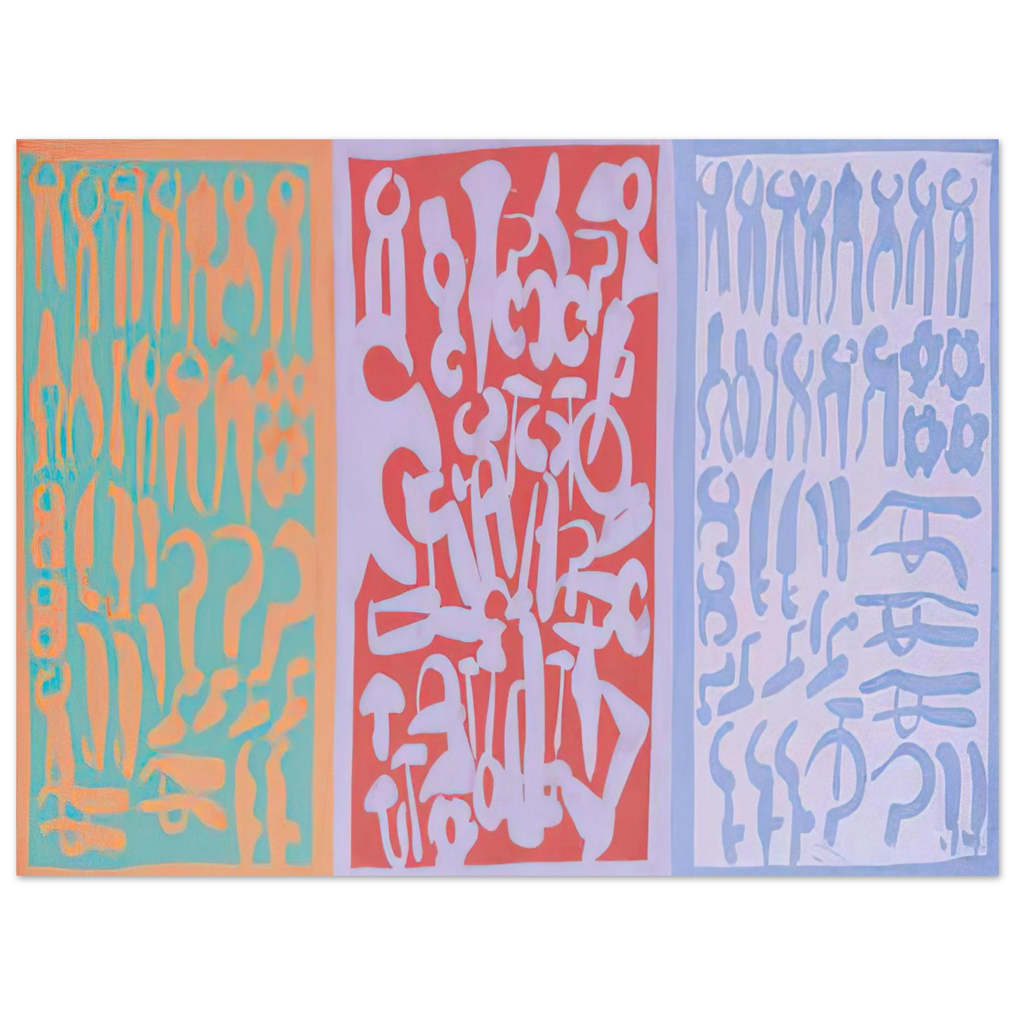 Carla Accardi - Settori - 1962 75x100 cm / 30x40inches Fine Art Poster