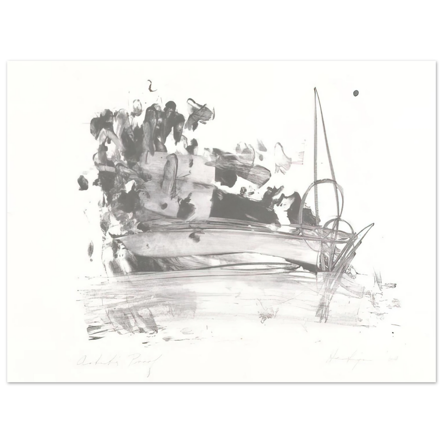 Grace Hartigan - The Hero Leaves His Ship 75x100 cm / 30x40inches Fine Art Poster