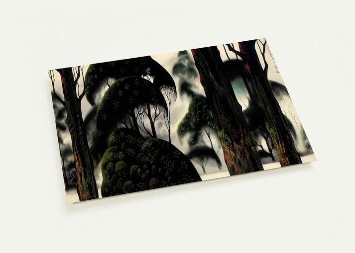 Forest Magic By Eyvind Earle Pack of 10 Post Cards | Eyvind Earle Post Cards | A6 (10.5 x 14.8 cm) - 4.1 x 5.8 inches