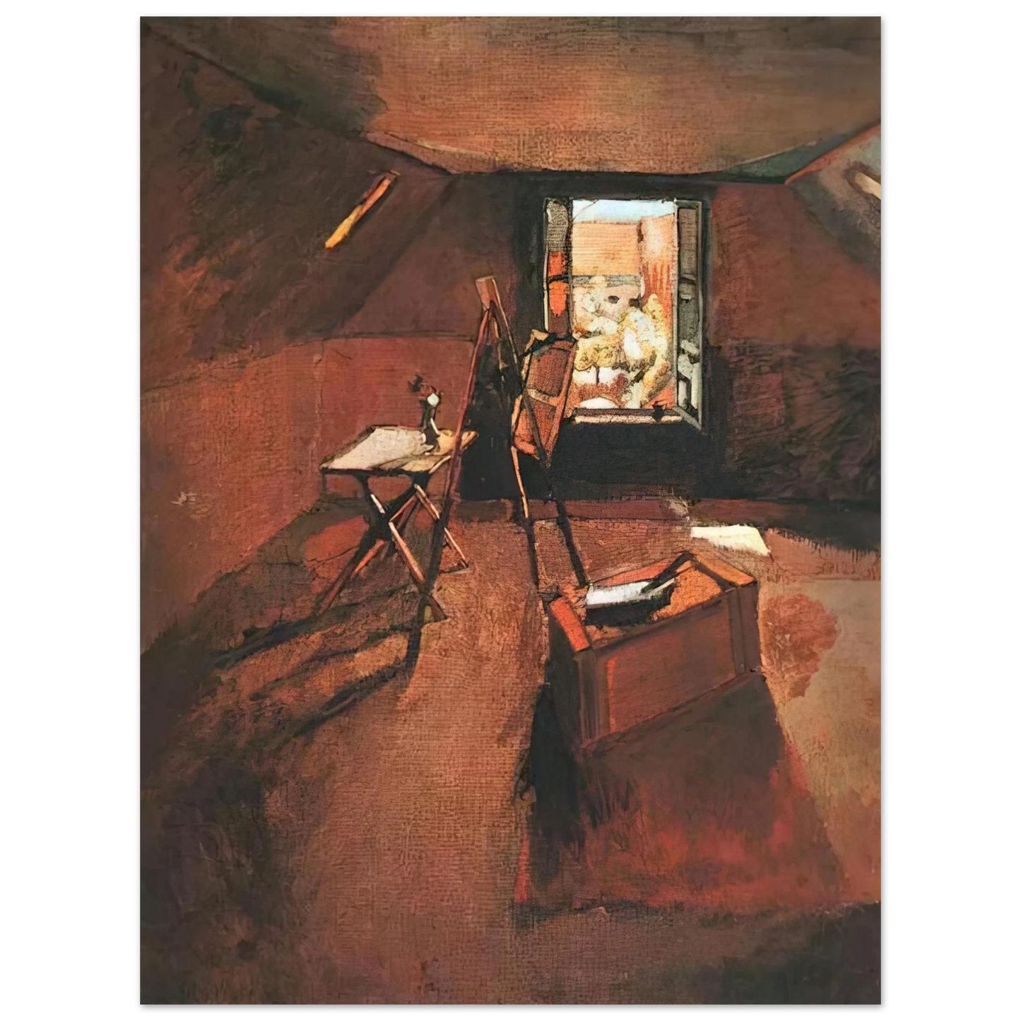 Henri Matisse - STUDIO UNDER THE EAVES 75x100 cm / 30x40inches Fine Art Poster