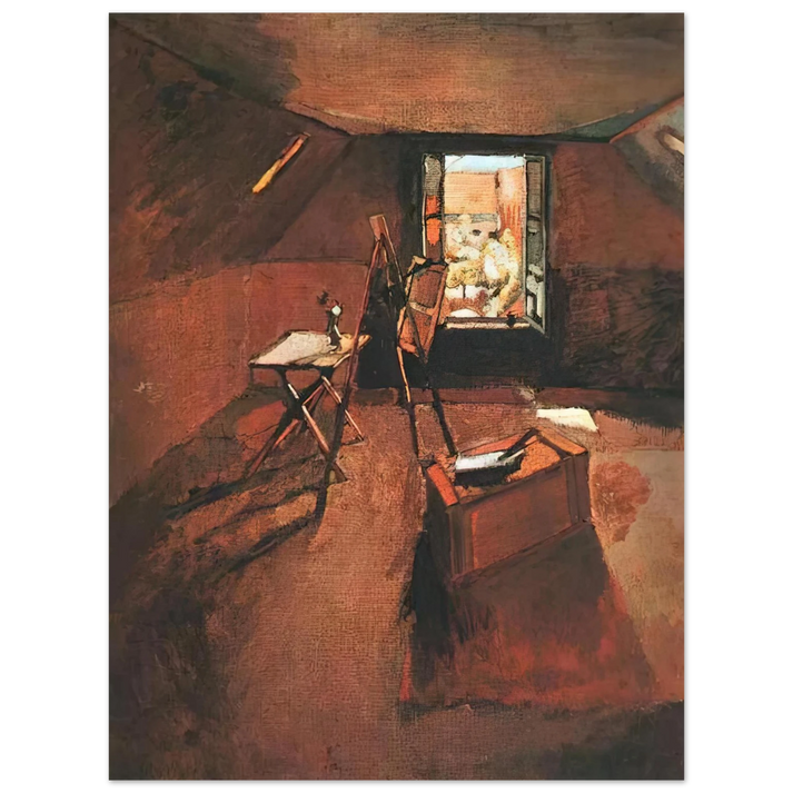 Henri Matisse - STUDIO UNDER THE EAVES 75x100 cm / 30x40inches Fine Art Poster