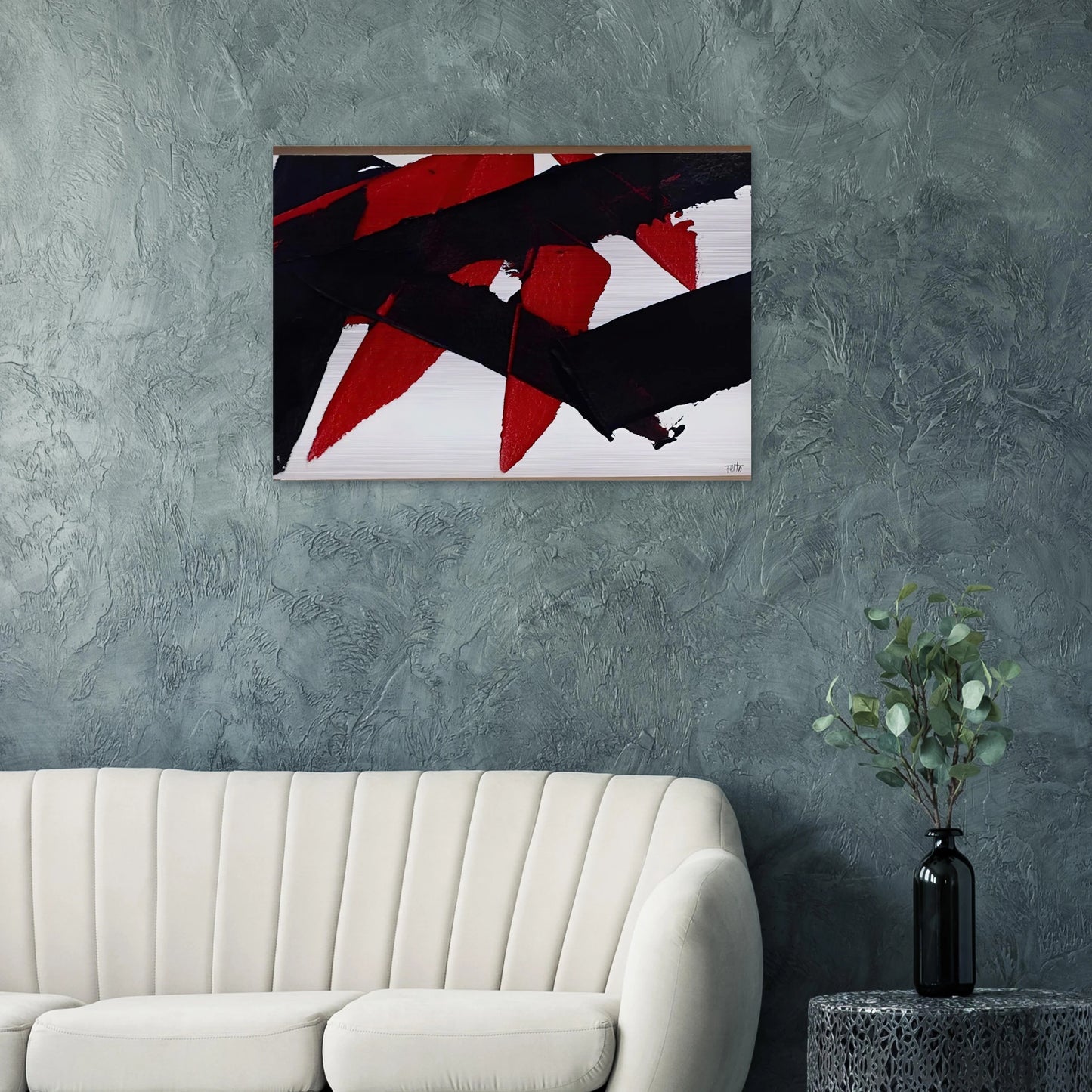 UNTITLED 2007 - Luis Feito Brushed Aluminum Print - 70x100 cm / 28x40 inches | Luis Feito Aluminum Print | Luis Feito Prints