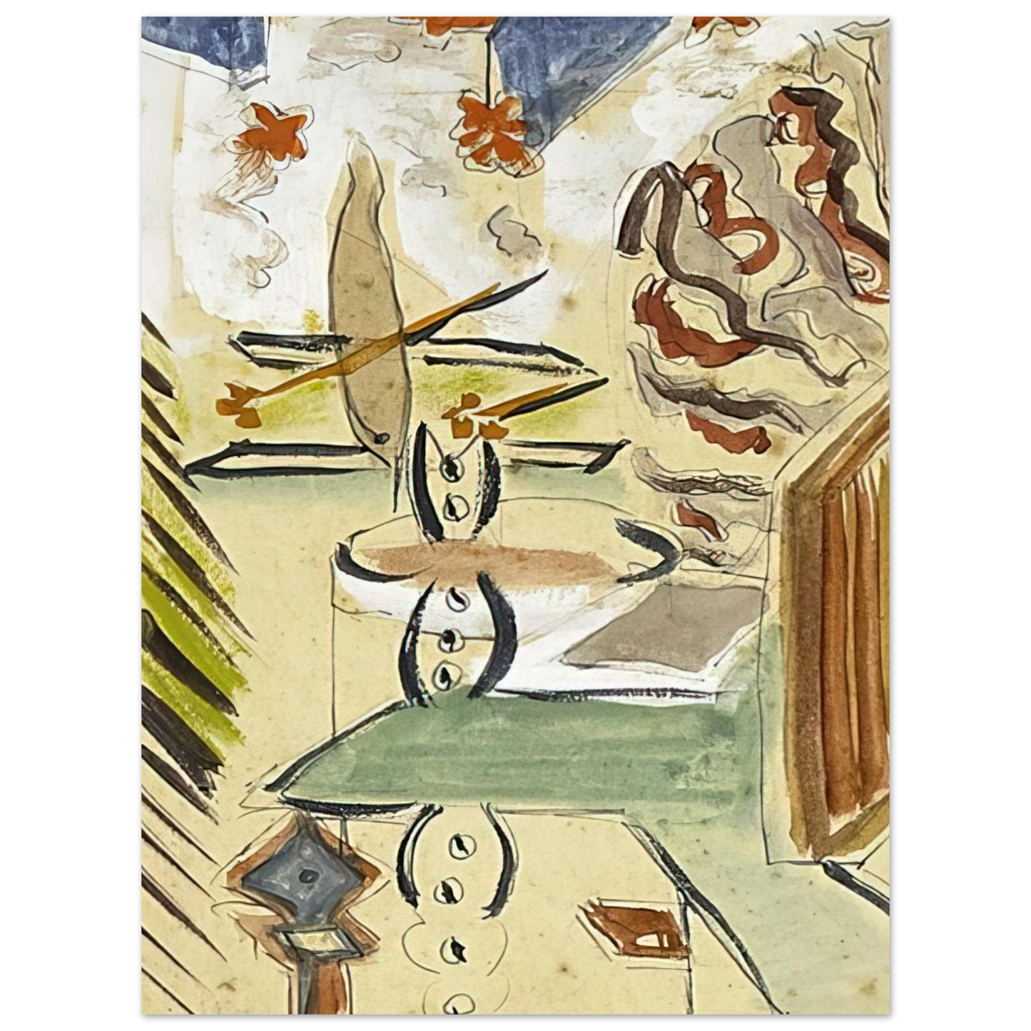 Betty Parsons - Untitled Abstraction - Abstract Expressionism 75x100 cm / 30x40inches Fine Art Poster