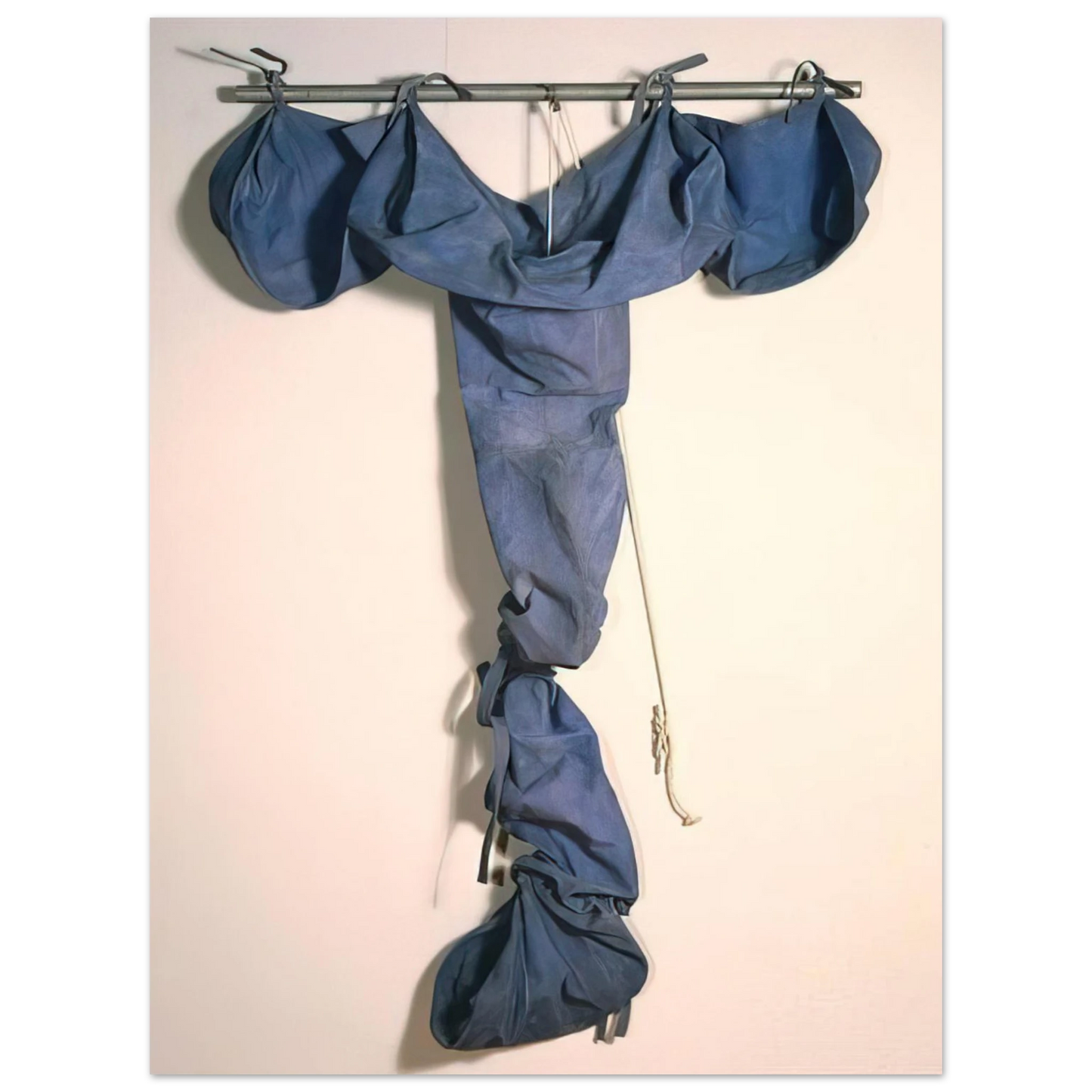 Claes Oldenburg - SOFT DRAINPIPE BLUE COOL VERSION 1967 75x100 cm / 30x40inches Fine Art Poster