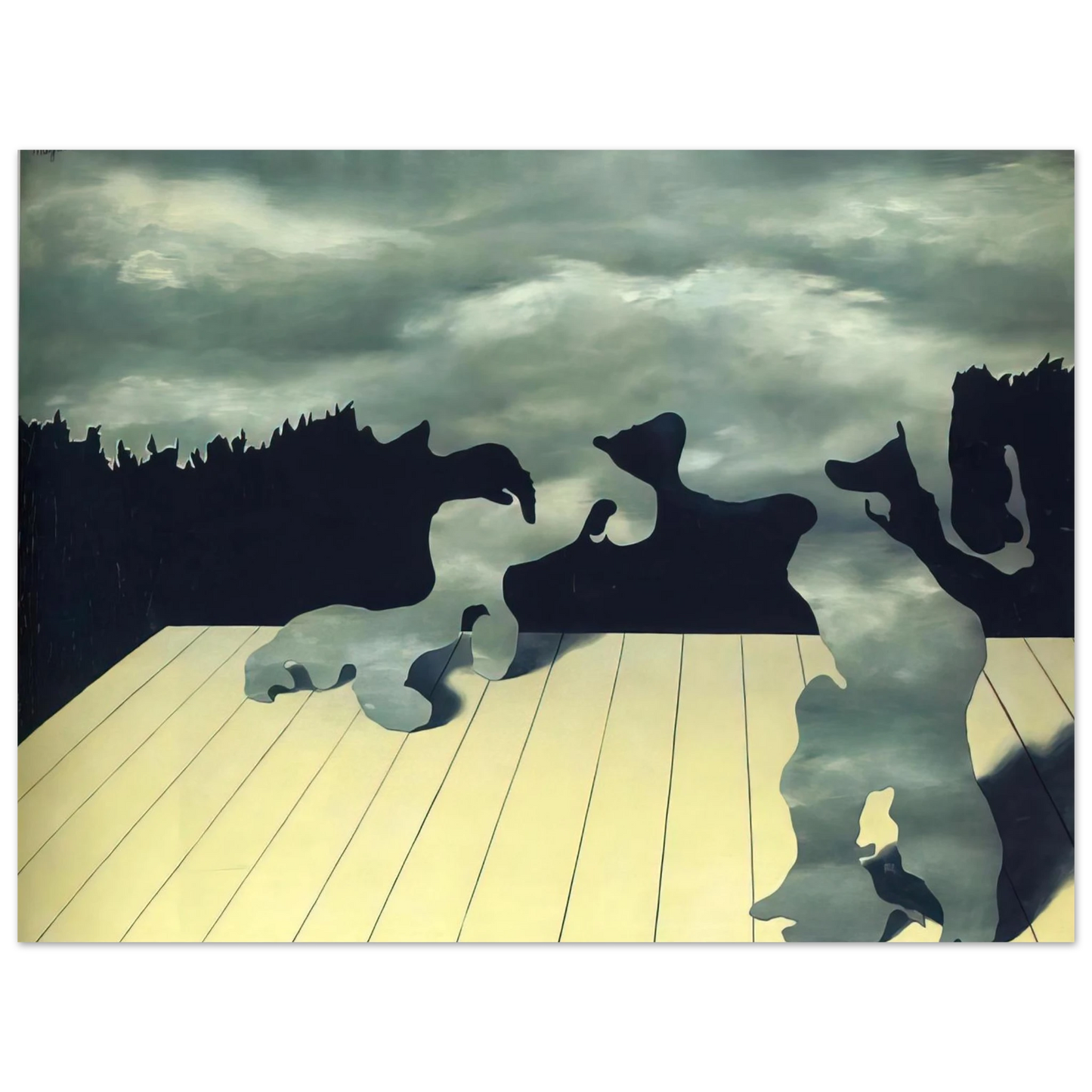 Rene Magritte - THE MUSCLES OF THE SKY 1927 75x100 cm / 30x40inches Fine Art Poster