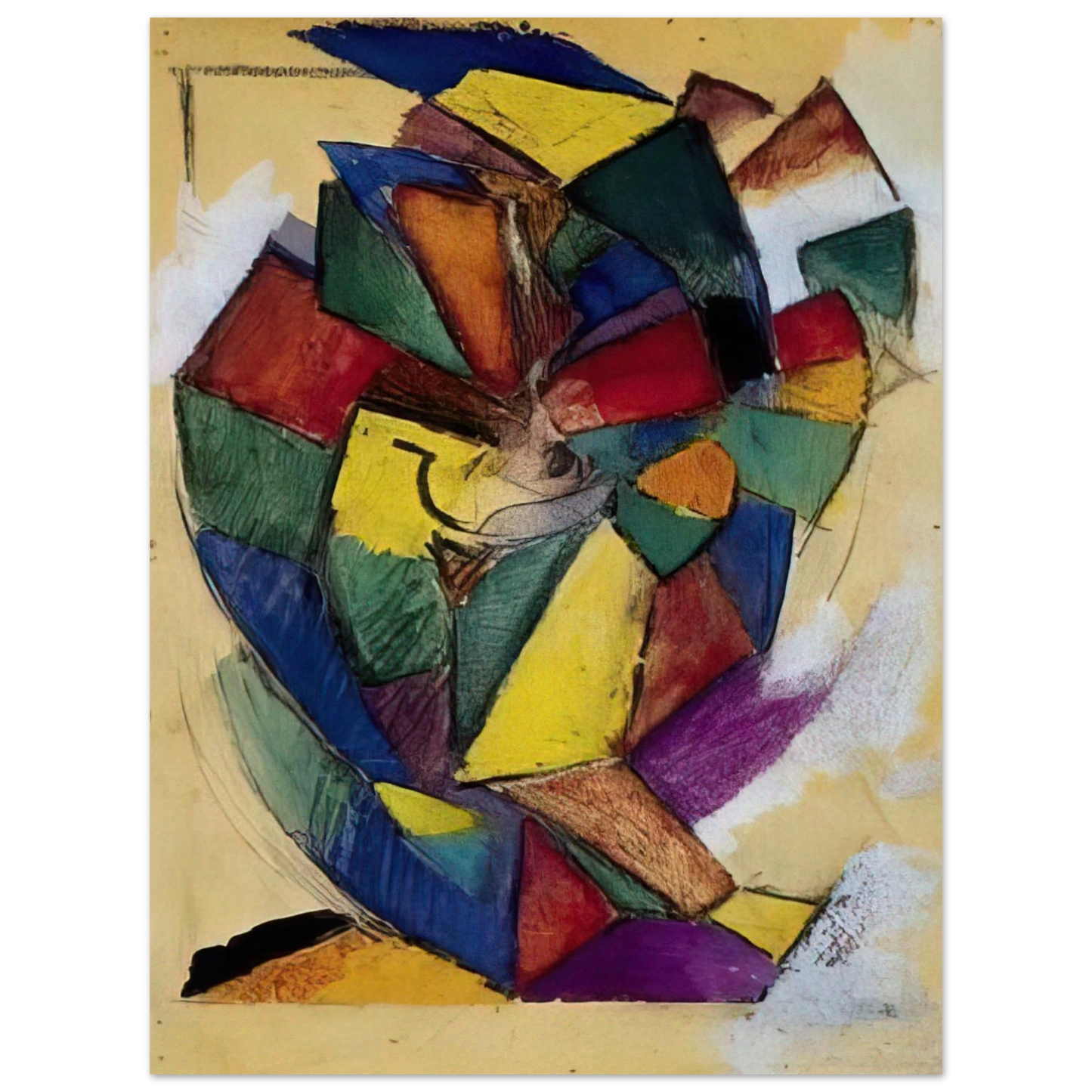 Morgan Russell - Synchromy - Synchromism 75x100 cm / 30x40inches Fine Art Poster