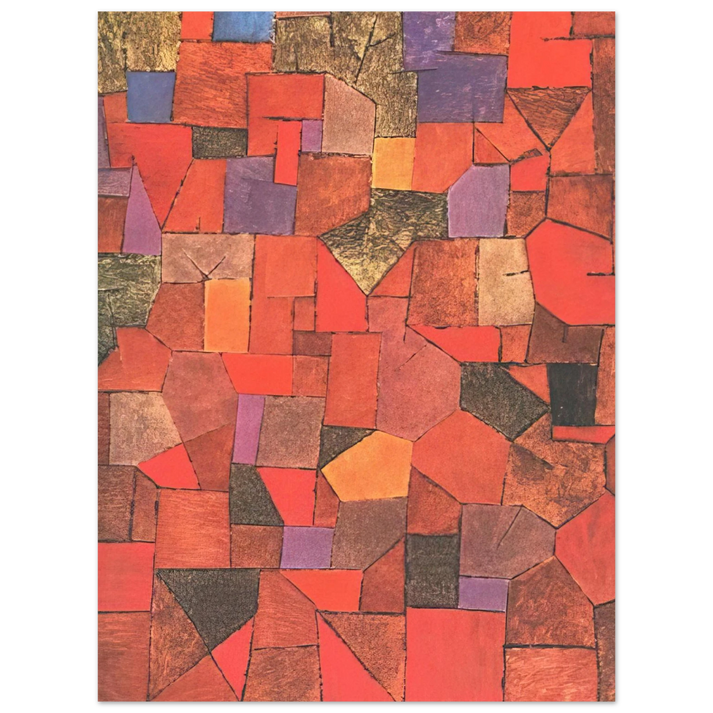 Paul Klee - MOUNTAIN VILLAGE AUTUMNAL 1934 75x100 cm / 30x40inches Fine Art Poster