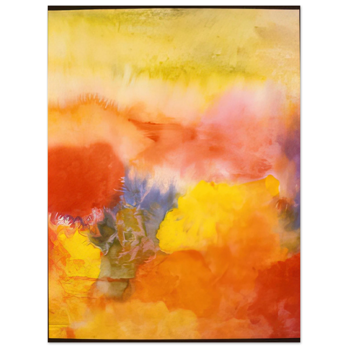 Ronnie Landfield - Abundance In The Garden - 1992 75x100 cm / 30x40inches Fine Art Poster