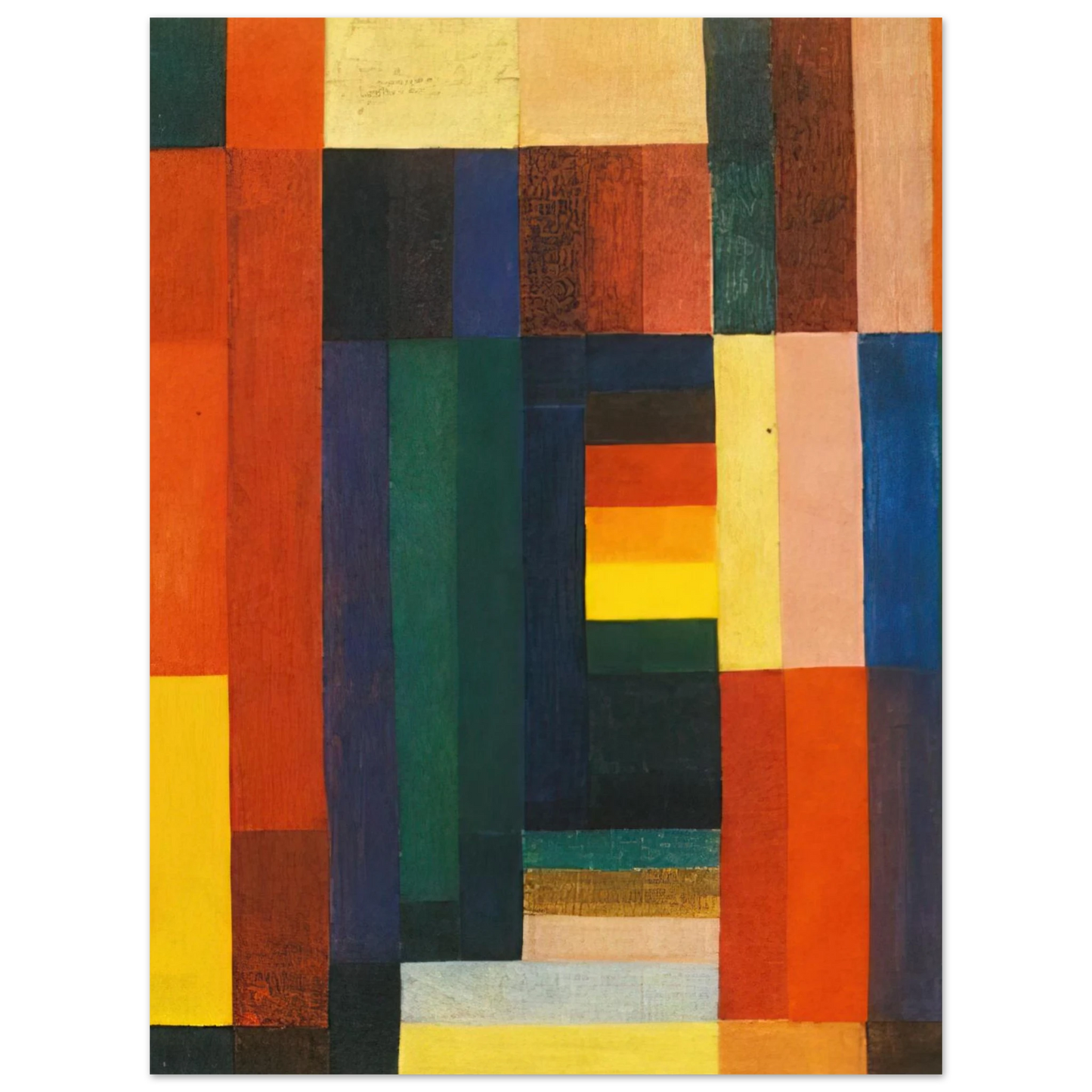 Johannes Itten - Horizontal Vertical - 1915 75x100 cm / 30x40inches Fine Art Poster